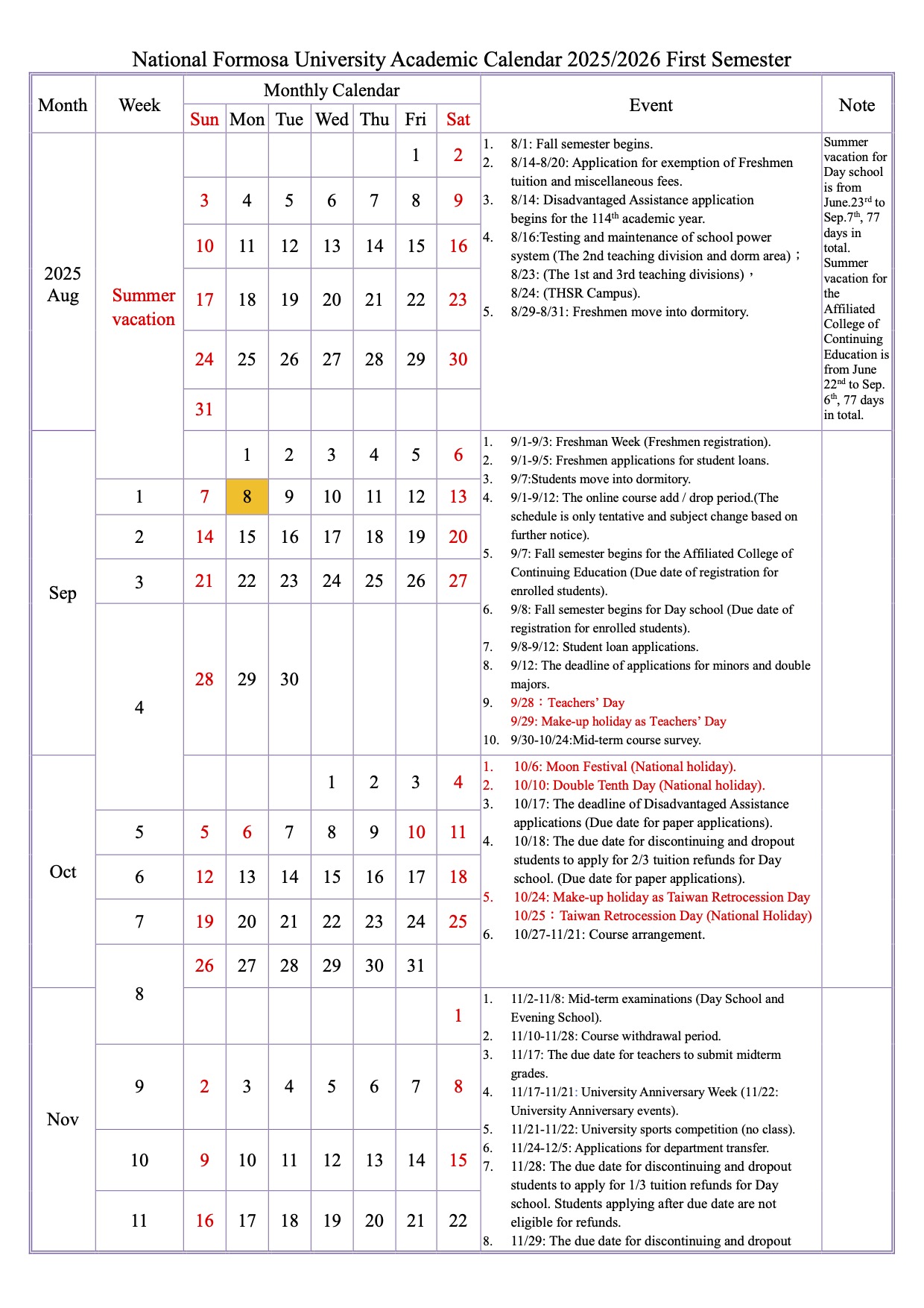 英文版114學年度行事曆1140909修訂_頁面_1