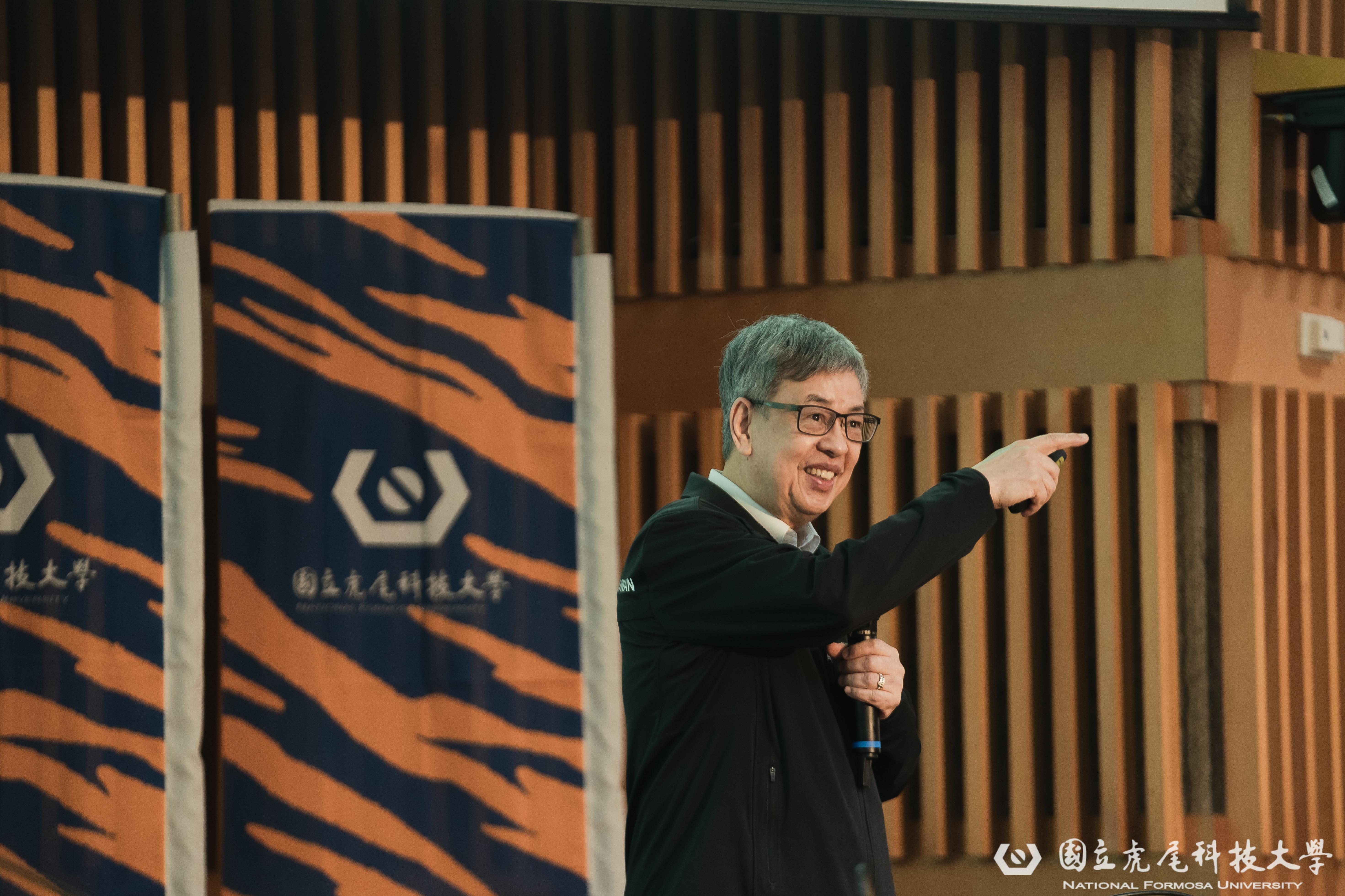 陳建仁談氣候變遷與永續韌性　肯定虎科大實踐大學社會責任